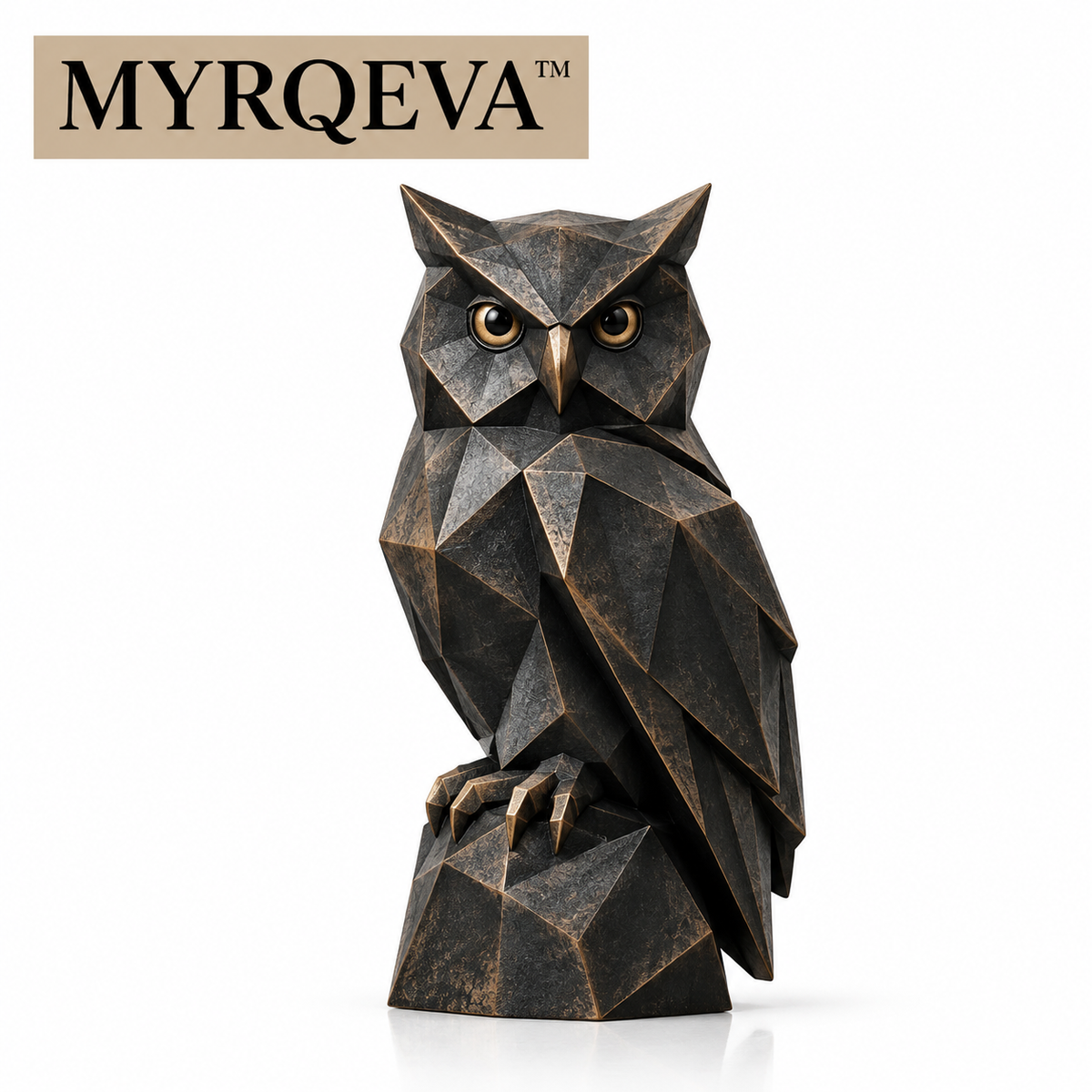 MYRQEVA™ Nightwing Faceted Owl