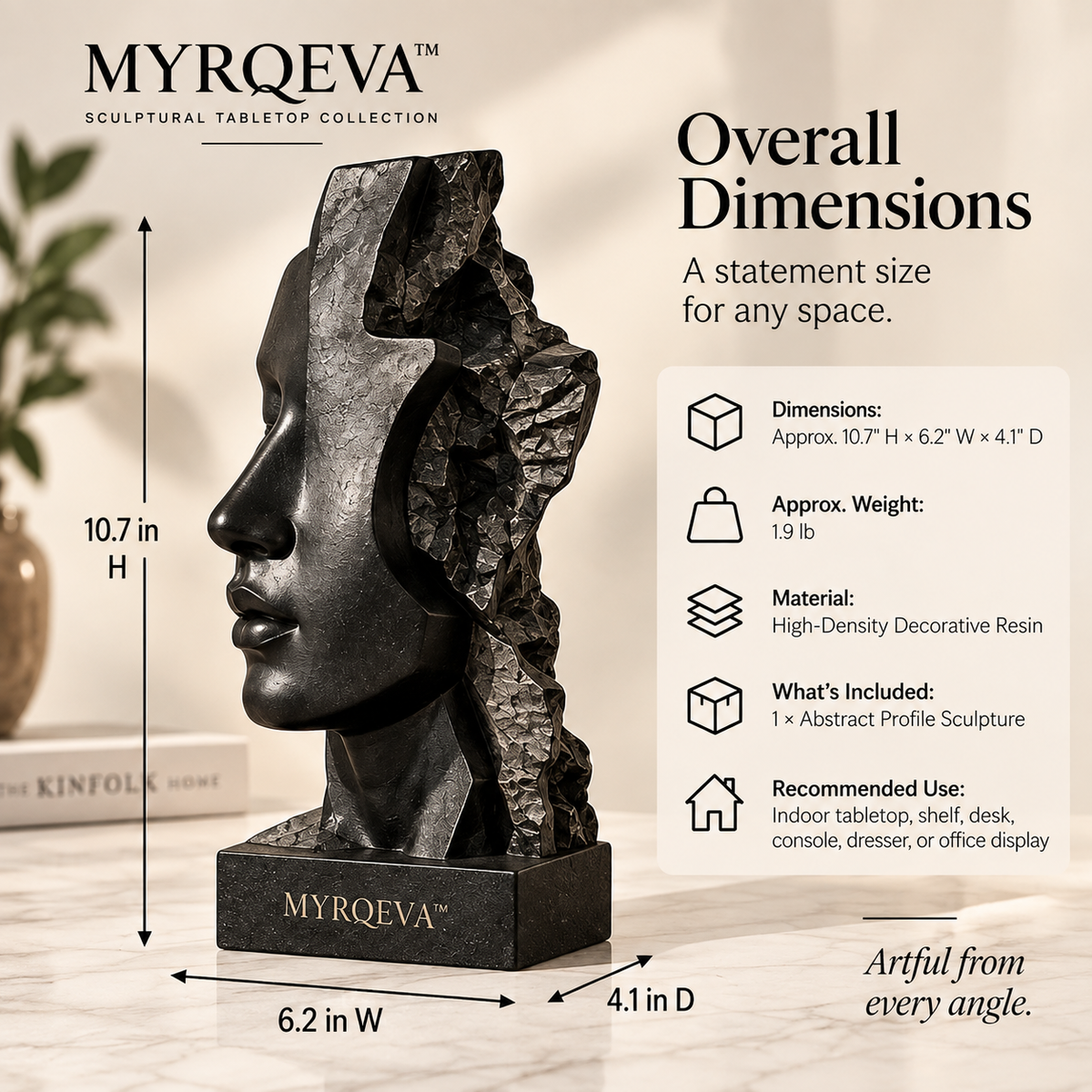 MYRQEVA™ Atelier Profile Fragment Sculpture