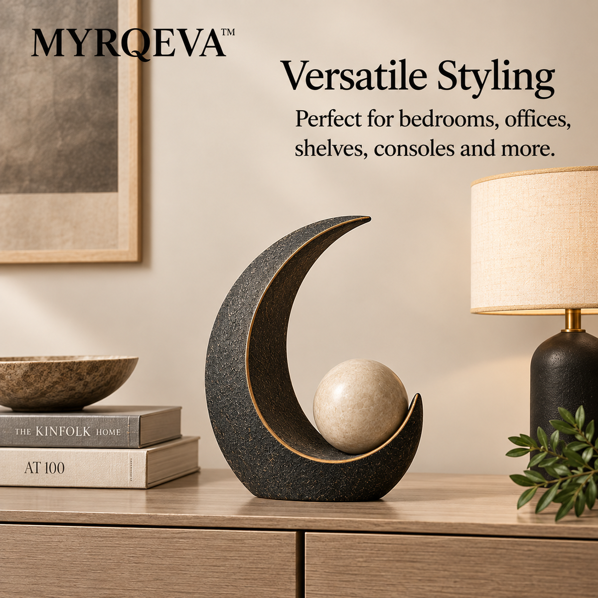 MYRQEVA™ Solstice Arc & Orb Sculpture