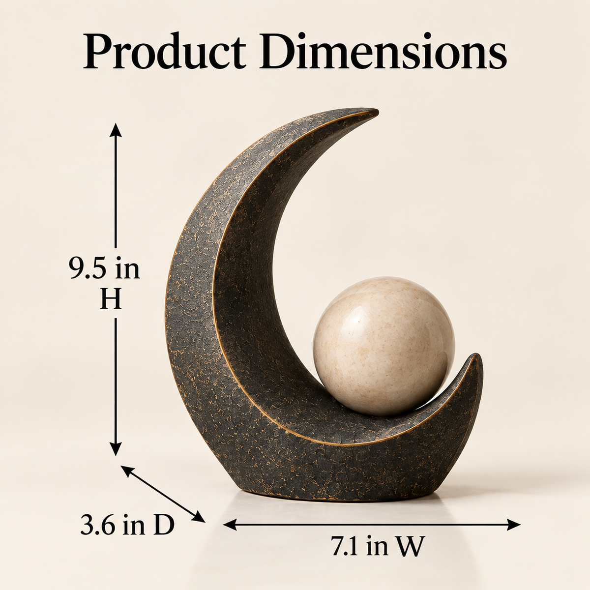 MYRQEVA™ Solstice Arc & Orb Sculpture